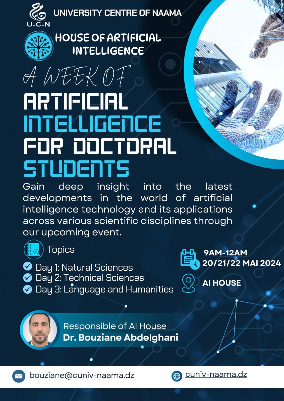 Week of artificial intelligence for doctoral students